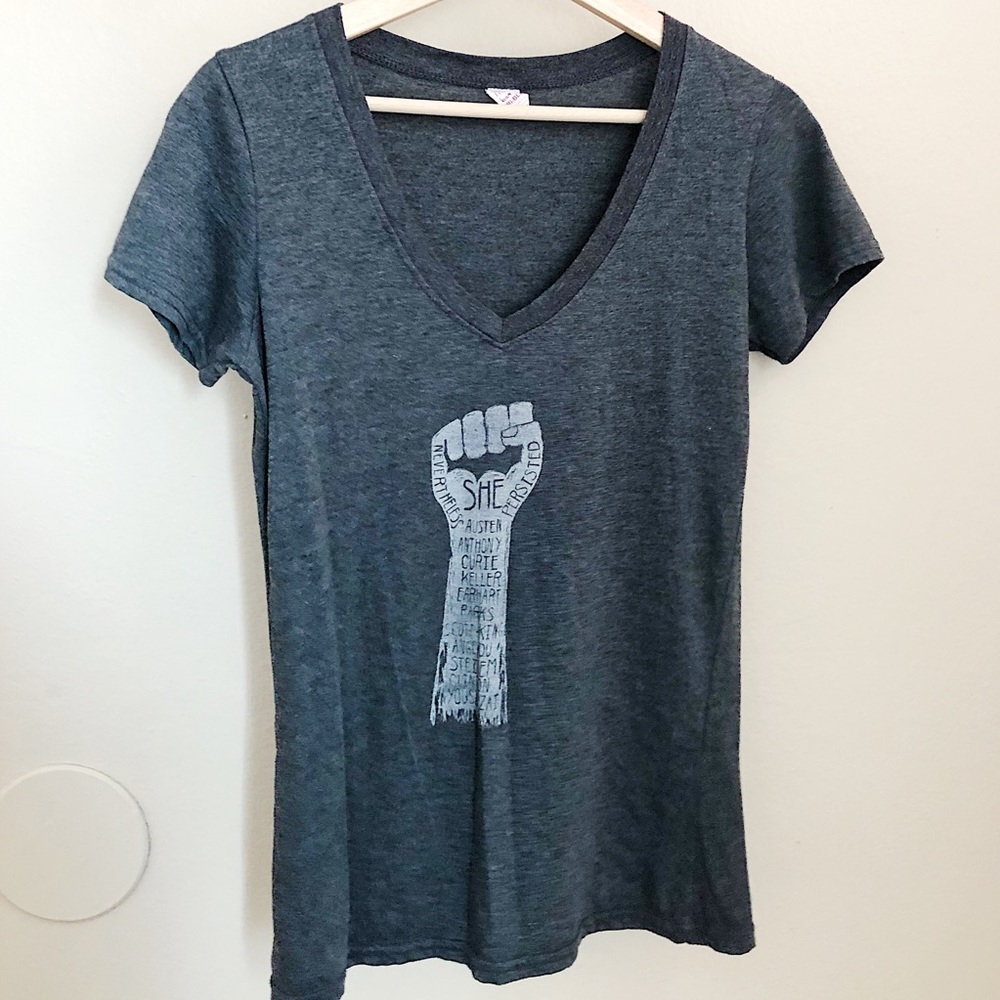Generositee with Nevertheless She Persisted Logo